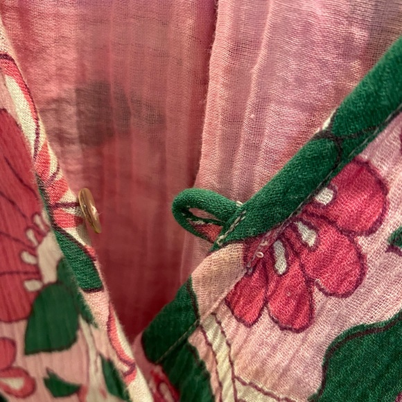 Banjanan Peony Mini Dress L Pink Long Sleeve MINT - Picture 8 of 11